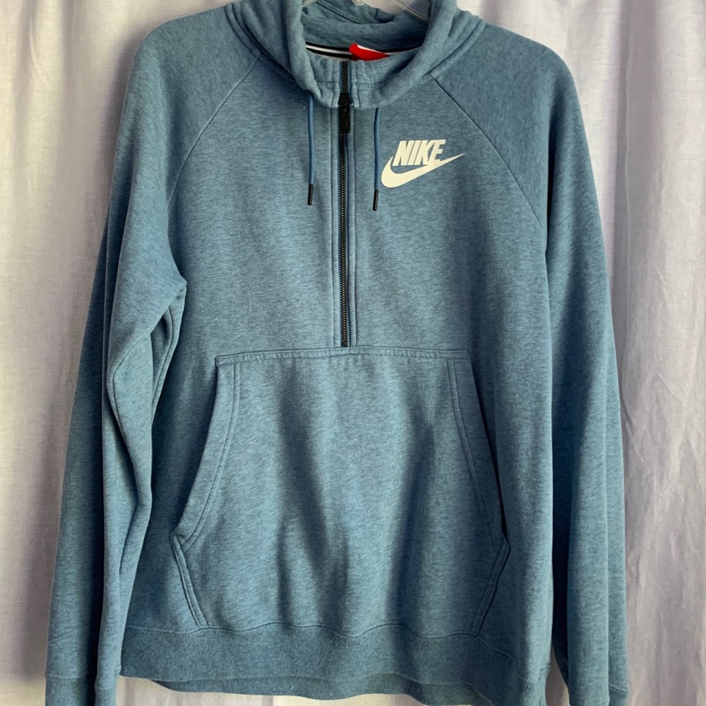 blue nike quarter zip